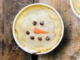 Snowman Chicken Pot Pies