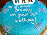 SpongeBob 16th Birthday Cake