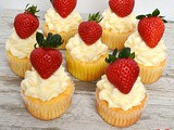 Strawberries & Cream Cupcakes