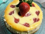 Strawberry Swirl Cheesecake