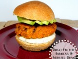 Sweet Potato Burgers with Roasted Garlic Sauce