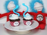 Thing 1 & Thing 2 Cupcakes