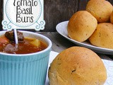 Tomato Basil Hamburger Buns