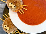 Tomato Soup & Grilled Cheese Spiders