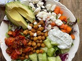 Vegetarian Greek Salad with Chickpeas
