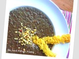 Puy Lentil & Walnut Soup with Parmesan Crisps