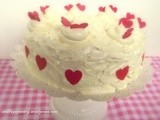 Valentines Dark & White Chocolate Ganache Cake