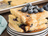 Blueberry Sheet Pan Pancakes