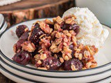 Cherry and Walnut Crumble