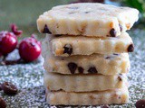 Chocolate Almond Shortbread Cookies