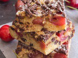 Chocolate Chip Cherry Blondies