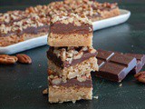 Chocolate Pecan Shortbread Bars
