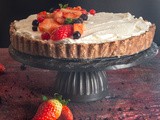 Chocolate Puff Pastry Strawberry Pie