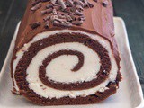 Chocolate Swiss Roll Cake