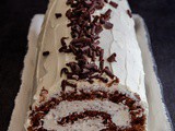 Chocolate Tiramisu Swiss Roll