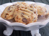 Chocolate Toffee Shortbread Cookies