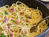 Classic Carbonara Pancetta and Egg Pasta