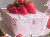 Creamy Strawberry Semifreddo