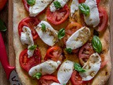 Easy Caprese No Yeast Pizza Dough