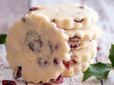 Easy Cranberry Shortbread Cookies