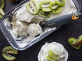 Easy Homemade No Churn Kiwi Ice Cream