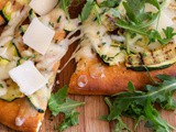 Grilled Zucchini Pizza With Arugula