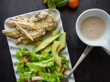 Homemade Creamy Italian Dressing with Grilled Chicken Salad