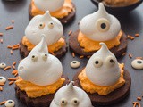 Meringue Ghost Chocolate Sugar Cookies