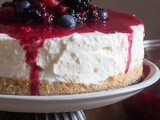 No Bake Mixed Berry Cheesecake