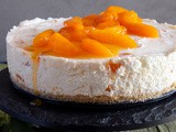 No-Bake White Chocolate Apricot Cheesecake