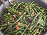 Pan Fried Green Beans with Bacon (Pancetta)