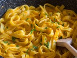 Pasta and Pepper Cream Sauce