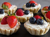 Patriotic Cheesecake Mini Tarts