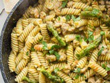 Penne with Sausage and Asparagus Cream Sauce