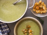 Three Vegetable Creamy Broccoli Soup