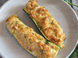 Tuna Stuffed Zucchini Boats