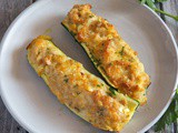 Tuna Stuffed Zucchini Boats