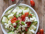 Zucchini Caprese Salad