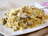 Cous Cous con funghi, piselli e parmigiano