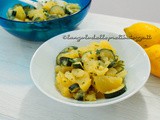 Insalata di patate e zucchine lesse, contorno leggero