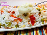 Insalata di riso Basmati, primo ricco e sano