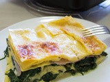 Lasagne bianche agli spinaci