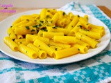 Rigatoni allo zafferano e prezzemolo