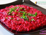 Risotto dietetico alla barbabietola o rapa rossa