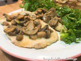 Scaloppine di pollo ai funghi champignon