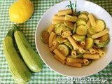 Tortiglioni freddi zucchine, limone e pepe