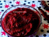 Beetroot Chutney | Beetroot Thogayal