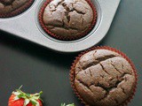 Spinach Strawberry Chocolate Cupcake