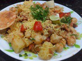 Aloo chana chaat recipe, how to make aloo chana chaat recipe