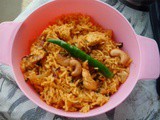 Andhra style chicken pulao recipe
